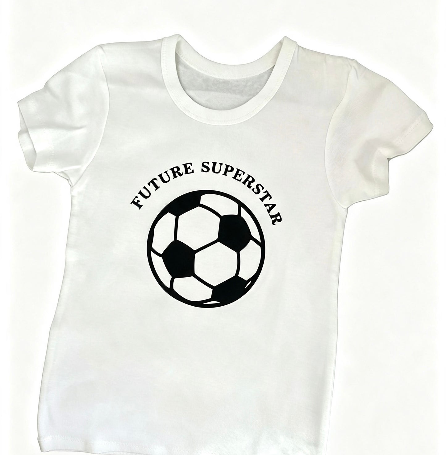 T-Shirt Age 5 White 100% cotton Future Football Superstar
