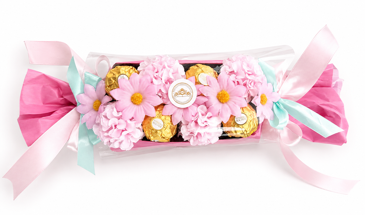 Ferrero Rocher Pink Flower Gift Box