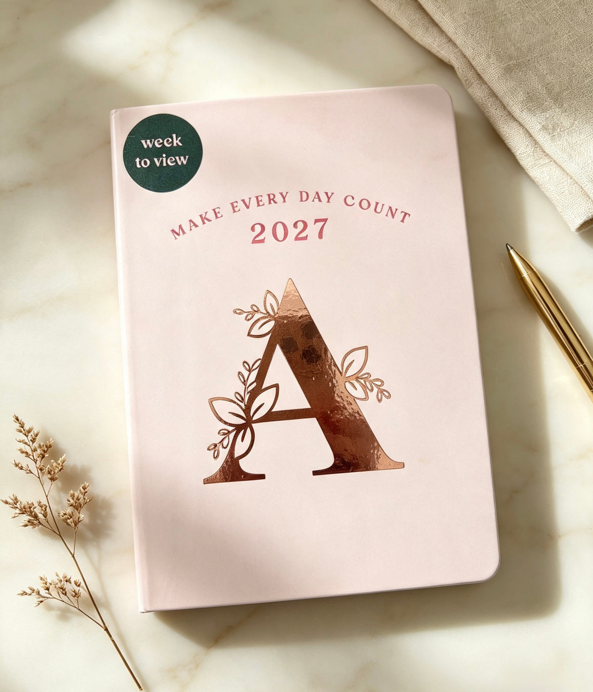 Personalised 2027 Week-to-View Diary