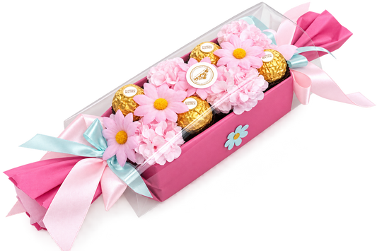 Ferrero Rocher Pink Flower Gift Box