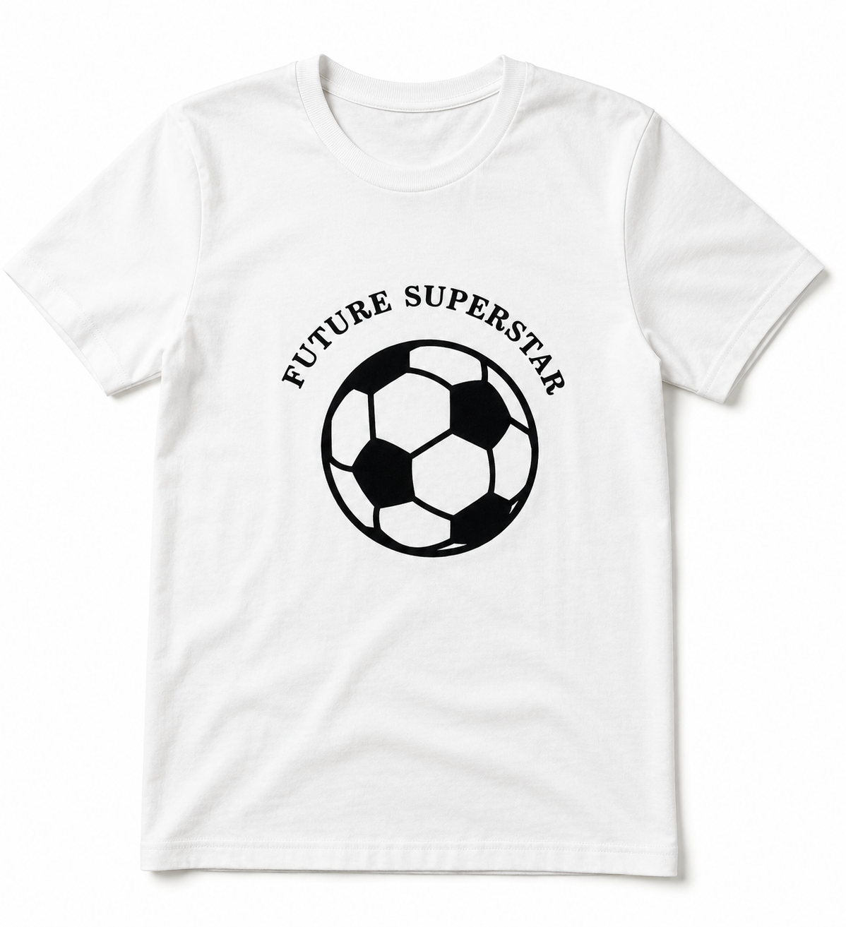T-Shirt Age 5 White 100% cotton Future Football Superstar