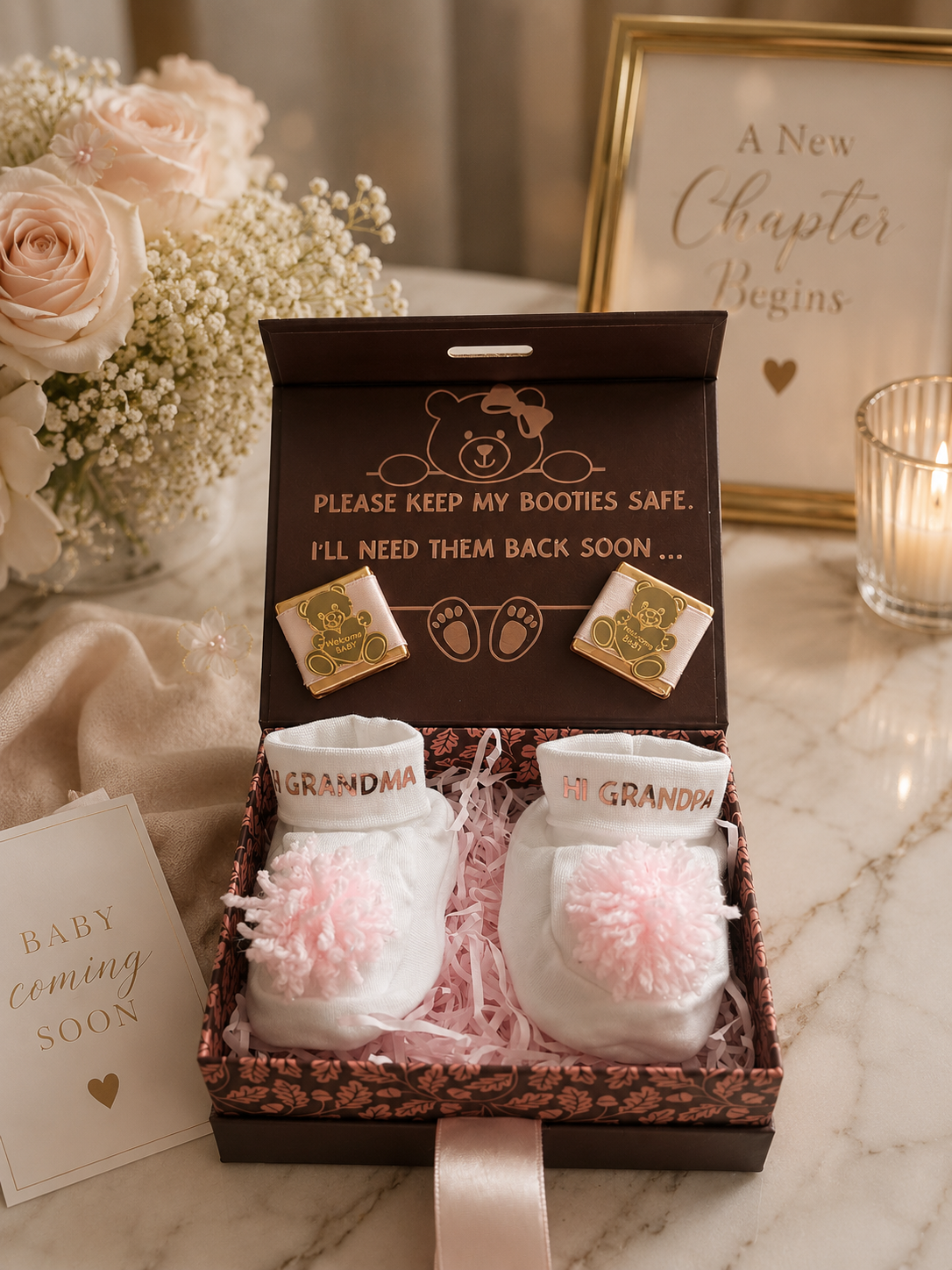 Luxury Grandparents Baby Announcement Box