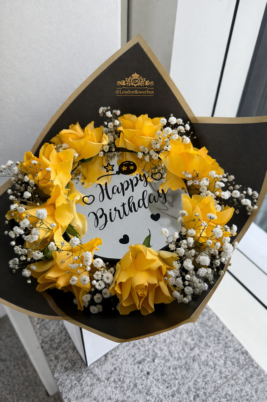 Personalized birthday bouquet