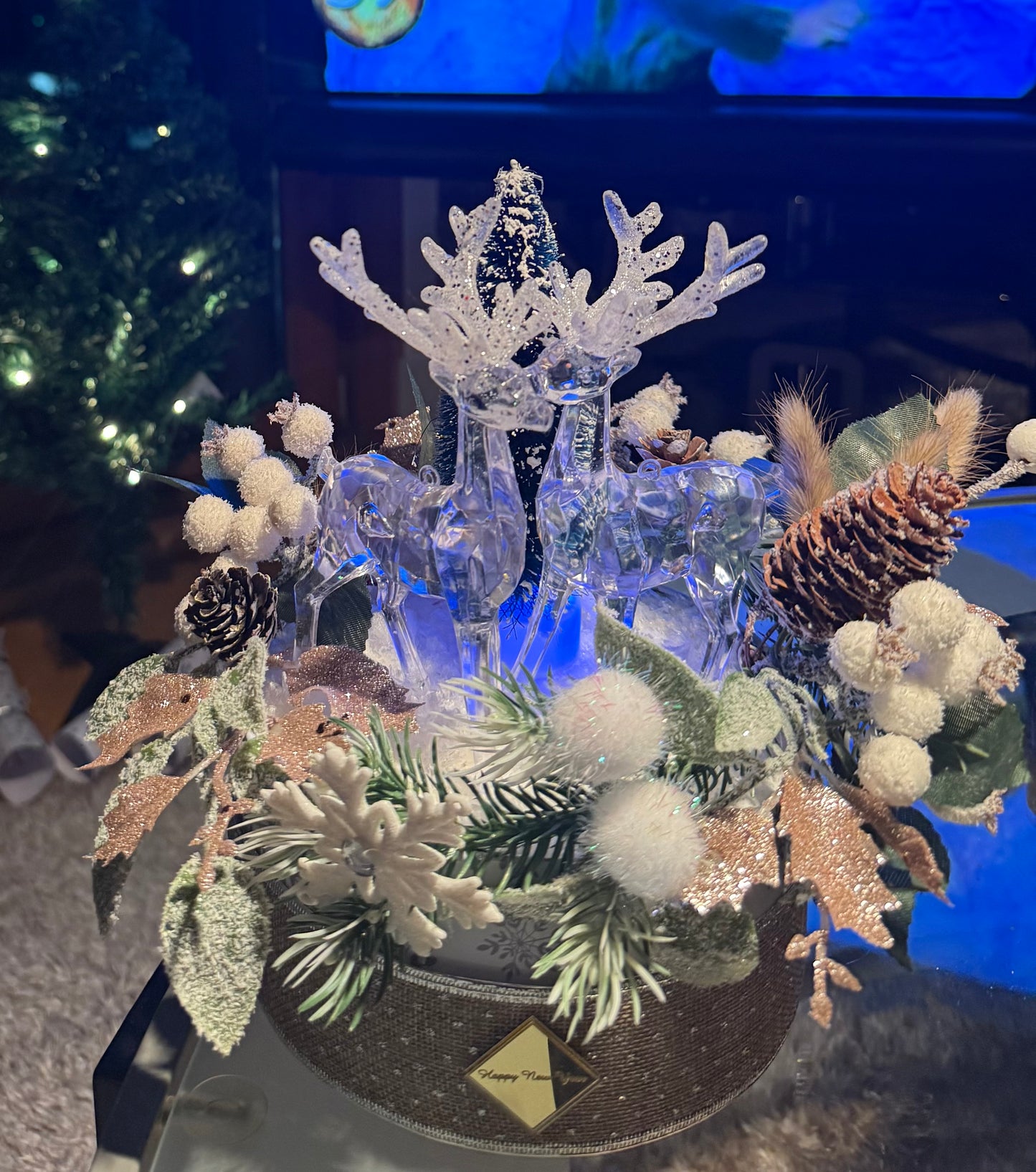 Reindeer centerpiece, home decor