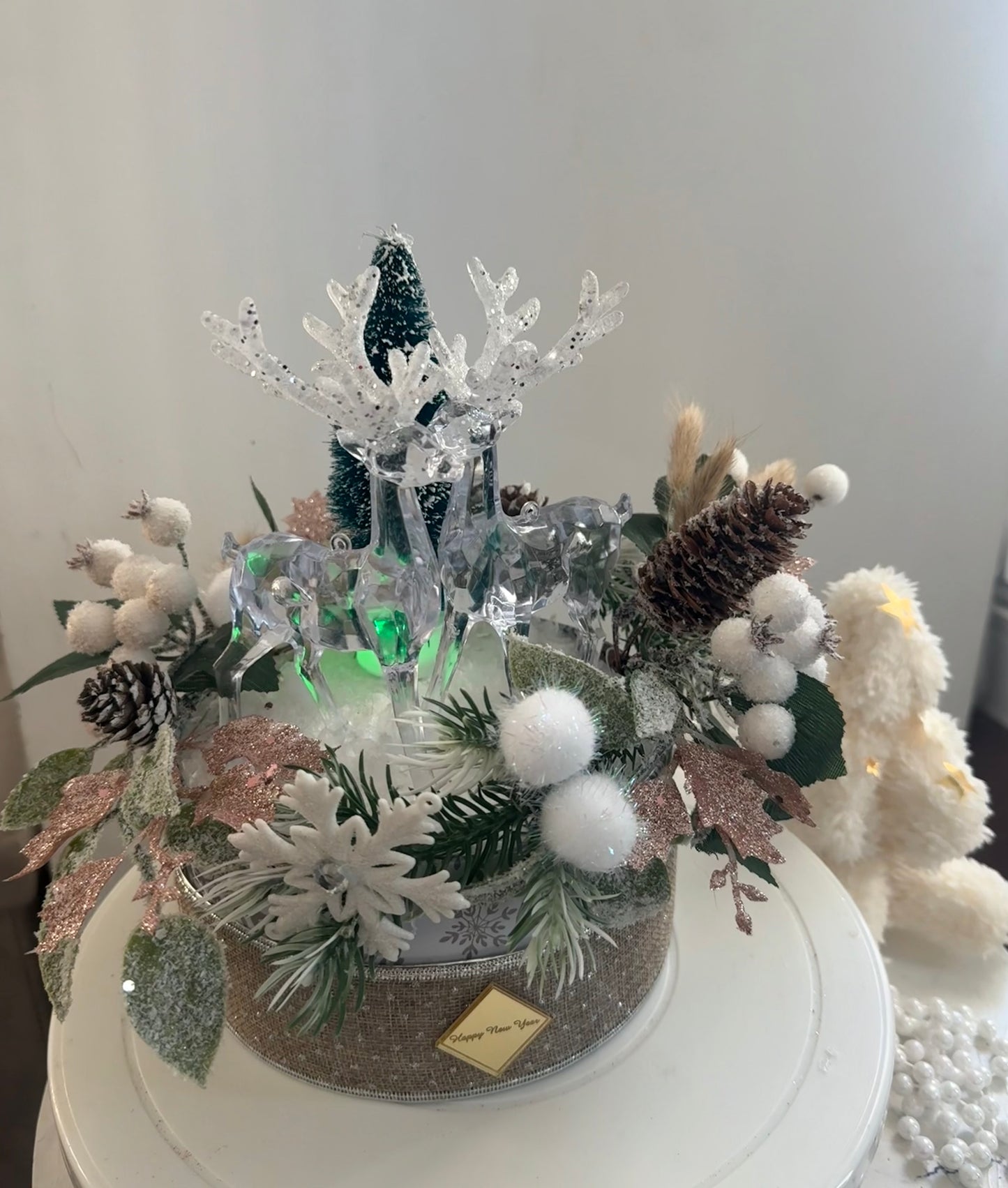 Reindeer centerpiece, home decor