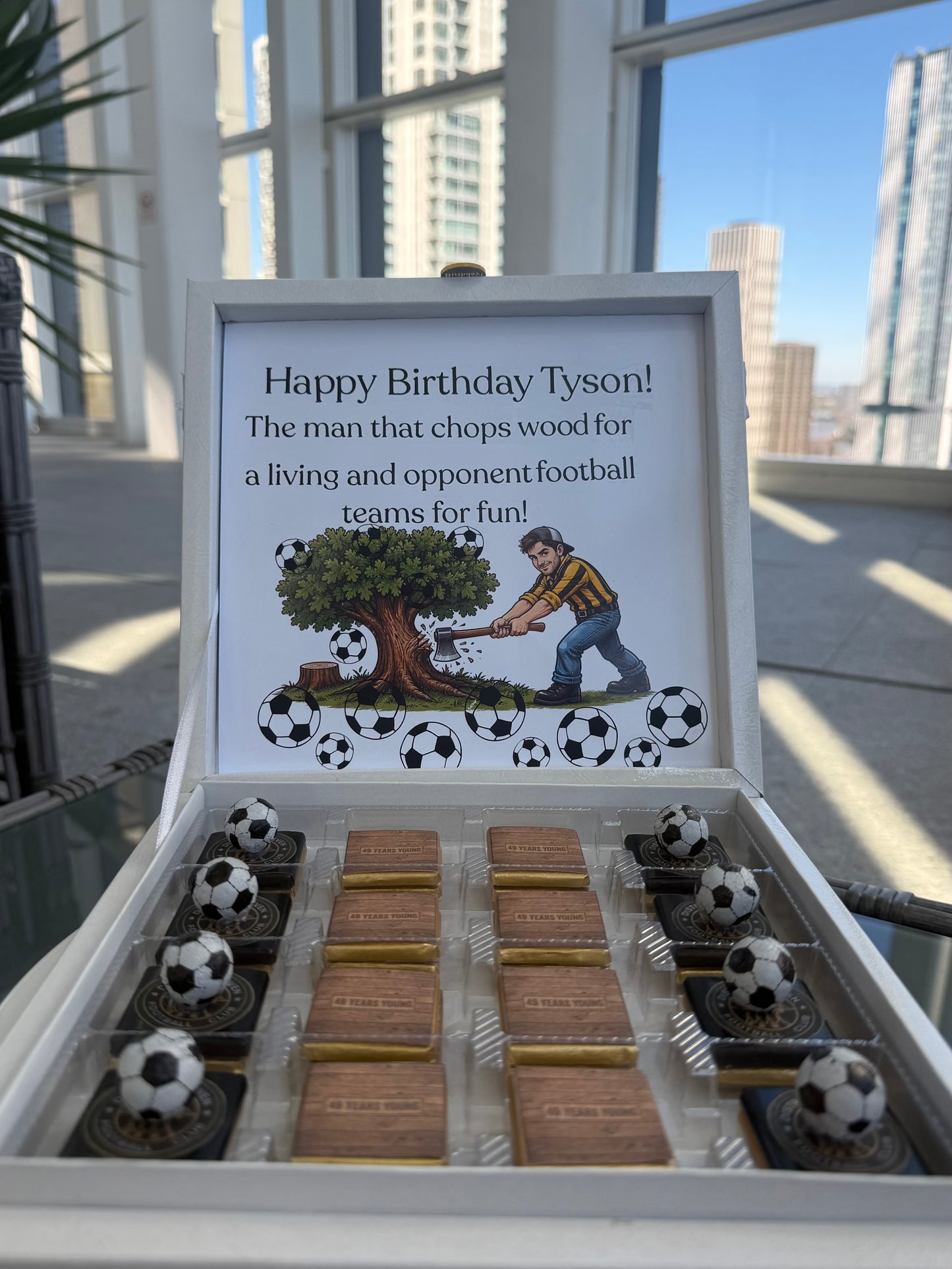 Custom Themed Chocolate Gift Box, 32pc