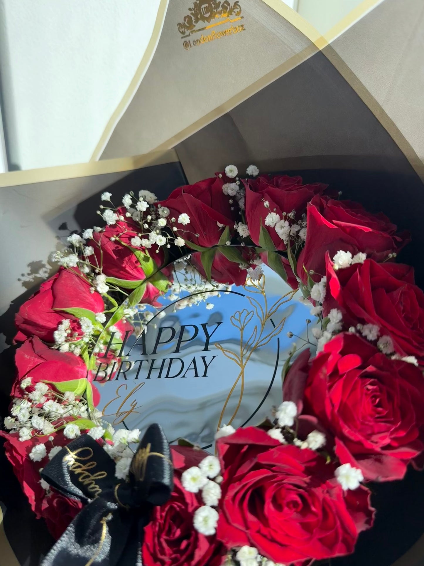 Personalized luxury rose bouquet