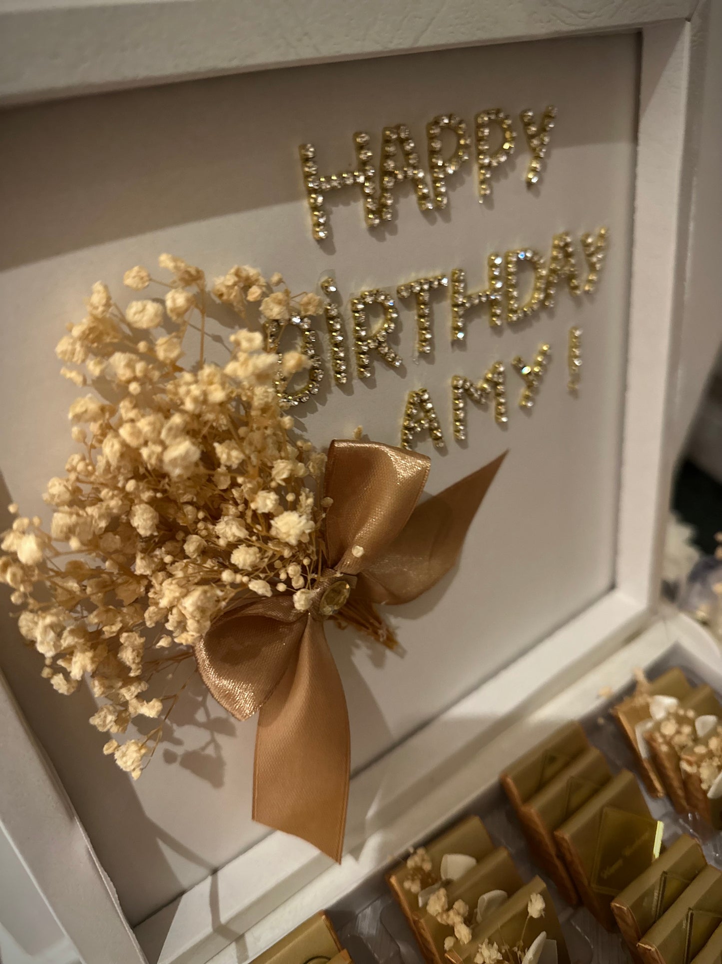 Happy Birthday personalized chocolate gift box, 50pc