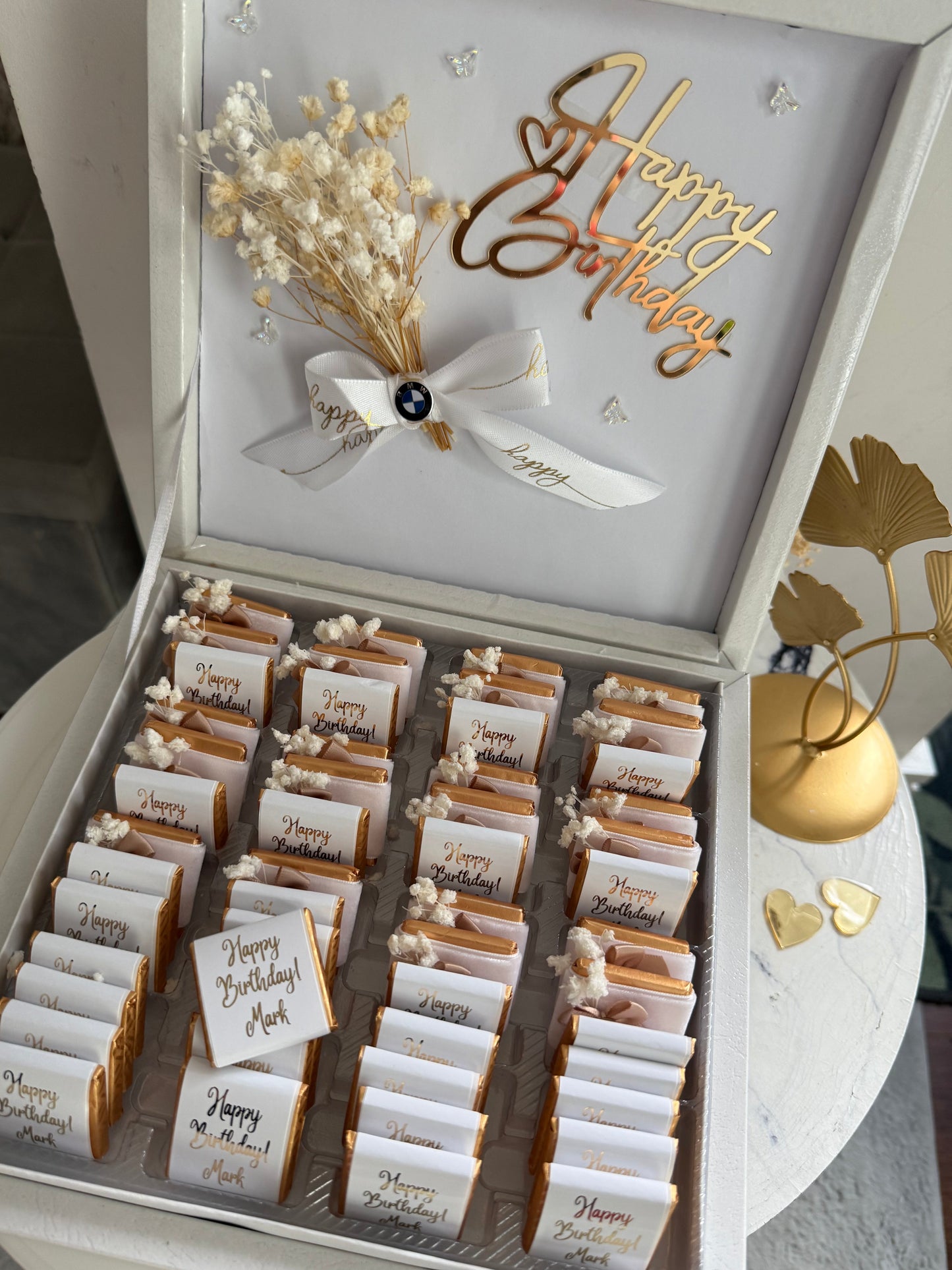 Personalized Happy Birthday 50pc Chocolate Gift Box