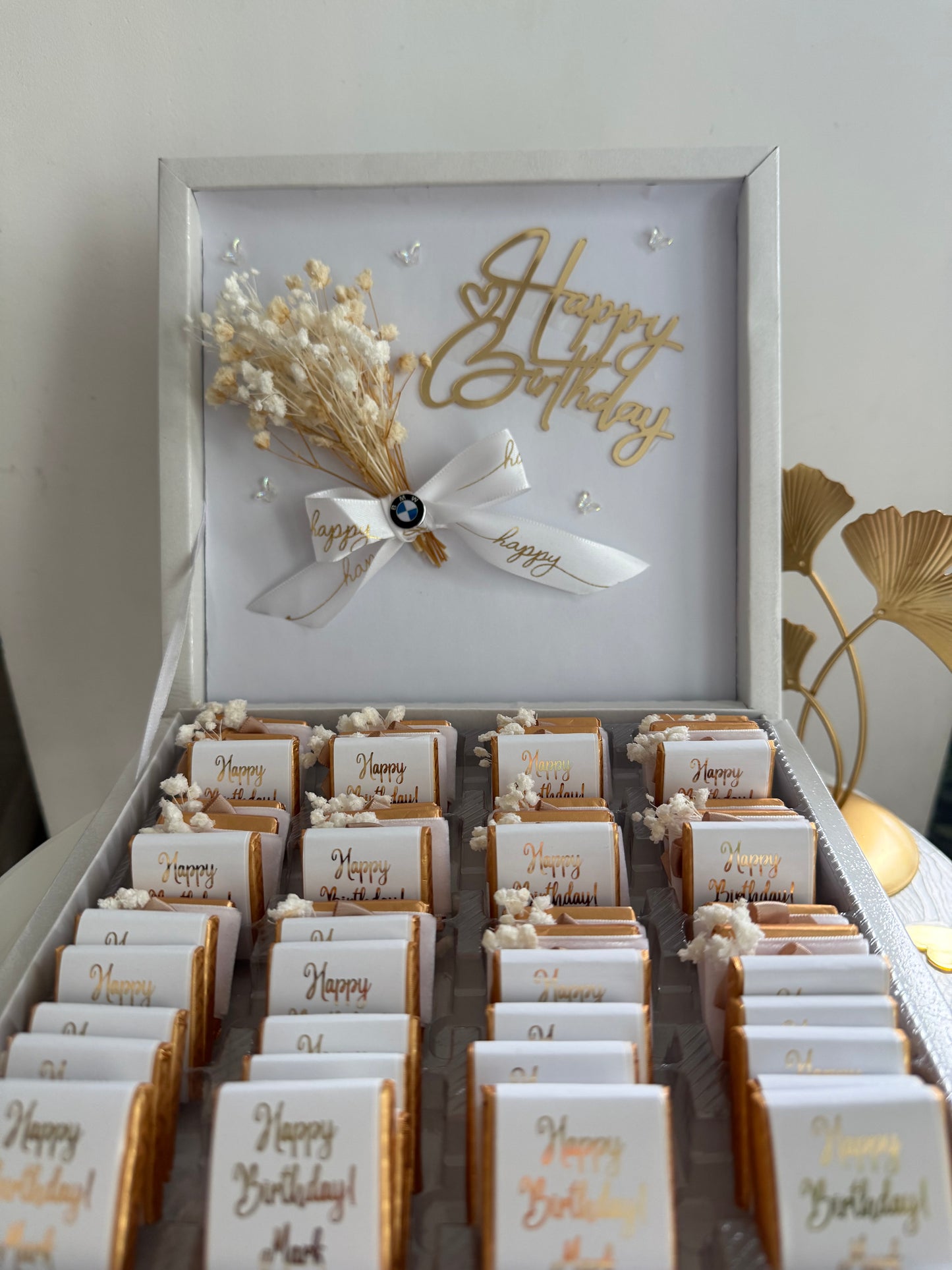 Personalized Happy Birthday 50pc Chocolate Gift Box