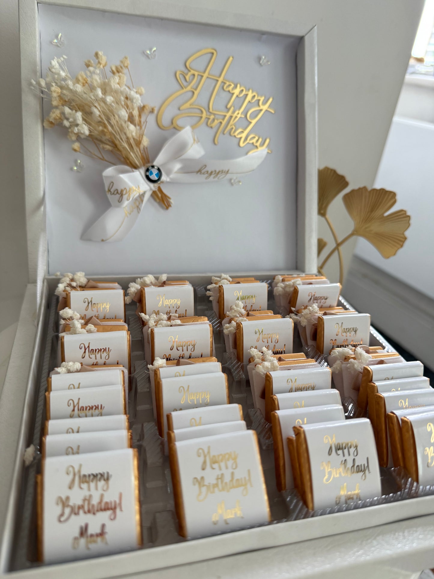 Personalized Happy Birthday 50pc Chocolate Gift Box