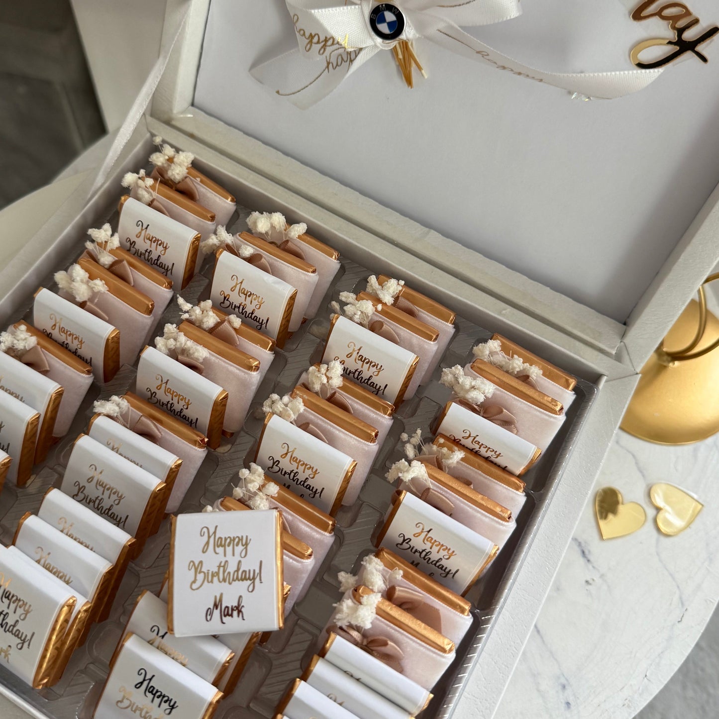 Personalized Happy Birthday 50pc Chocolate Gift Box