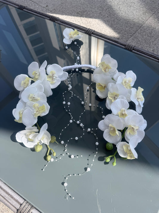 Hanging orchid cascading bouquet