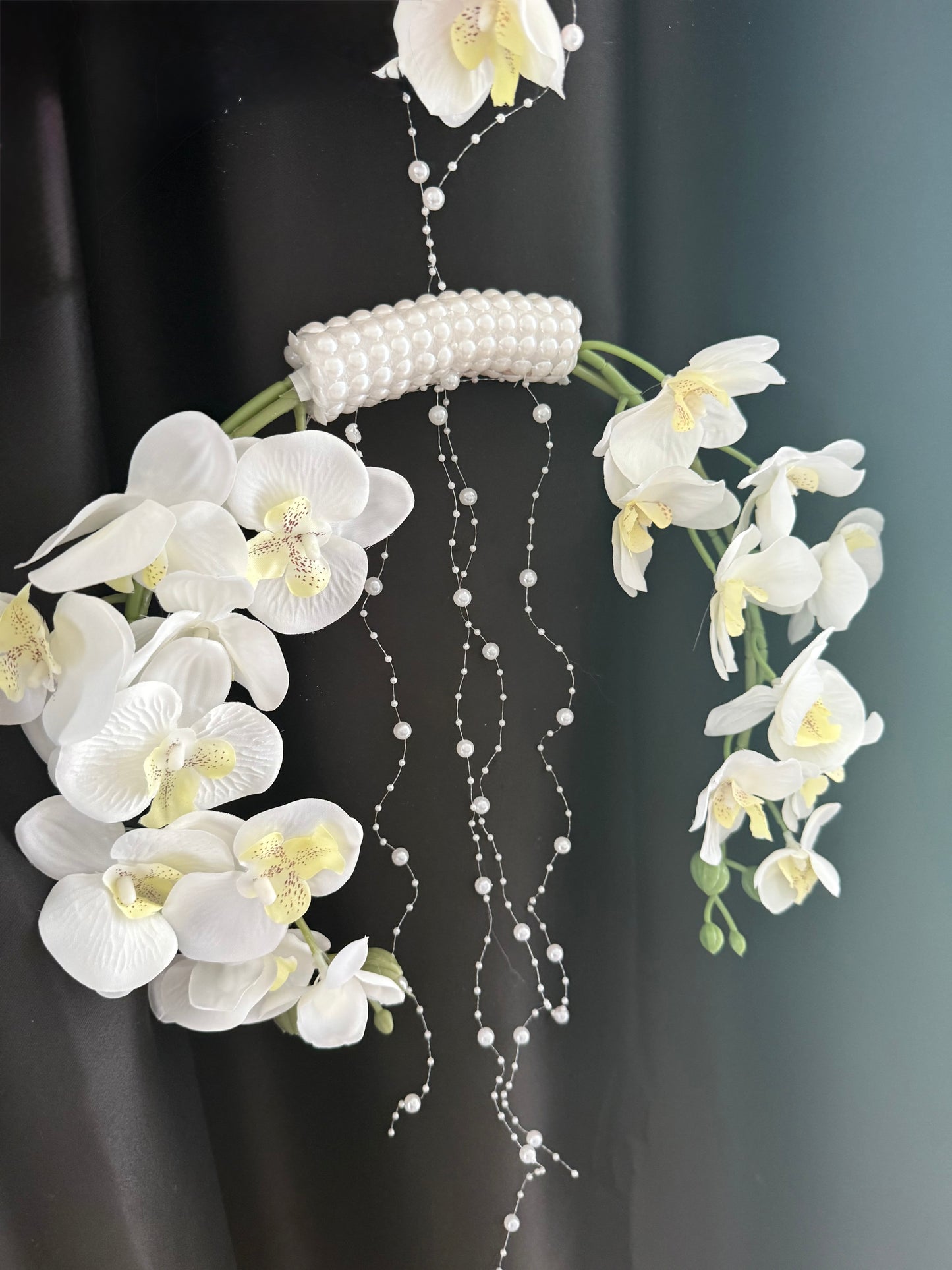 Hanging orchid cascading bouquet