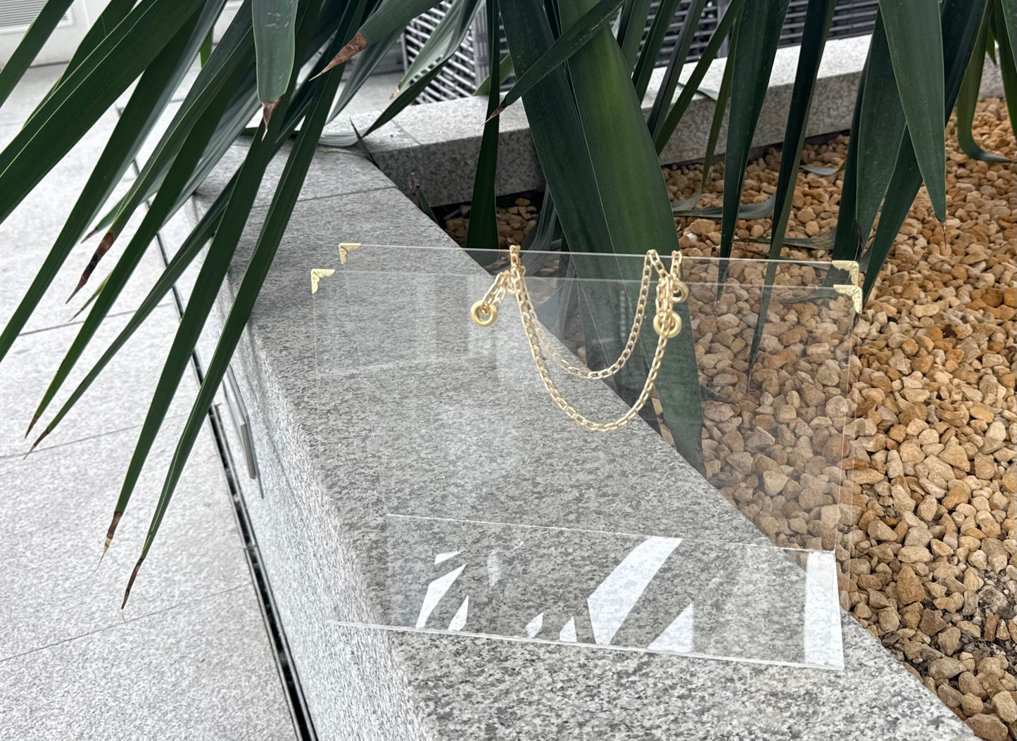 Clear acrylic bag