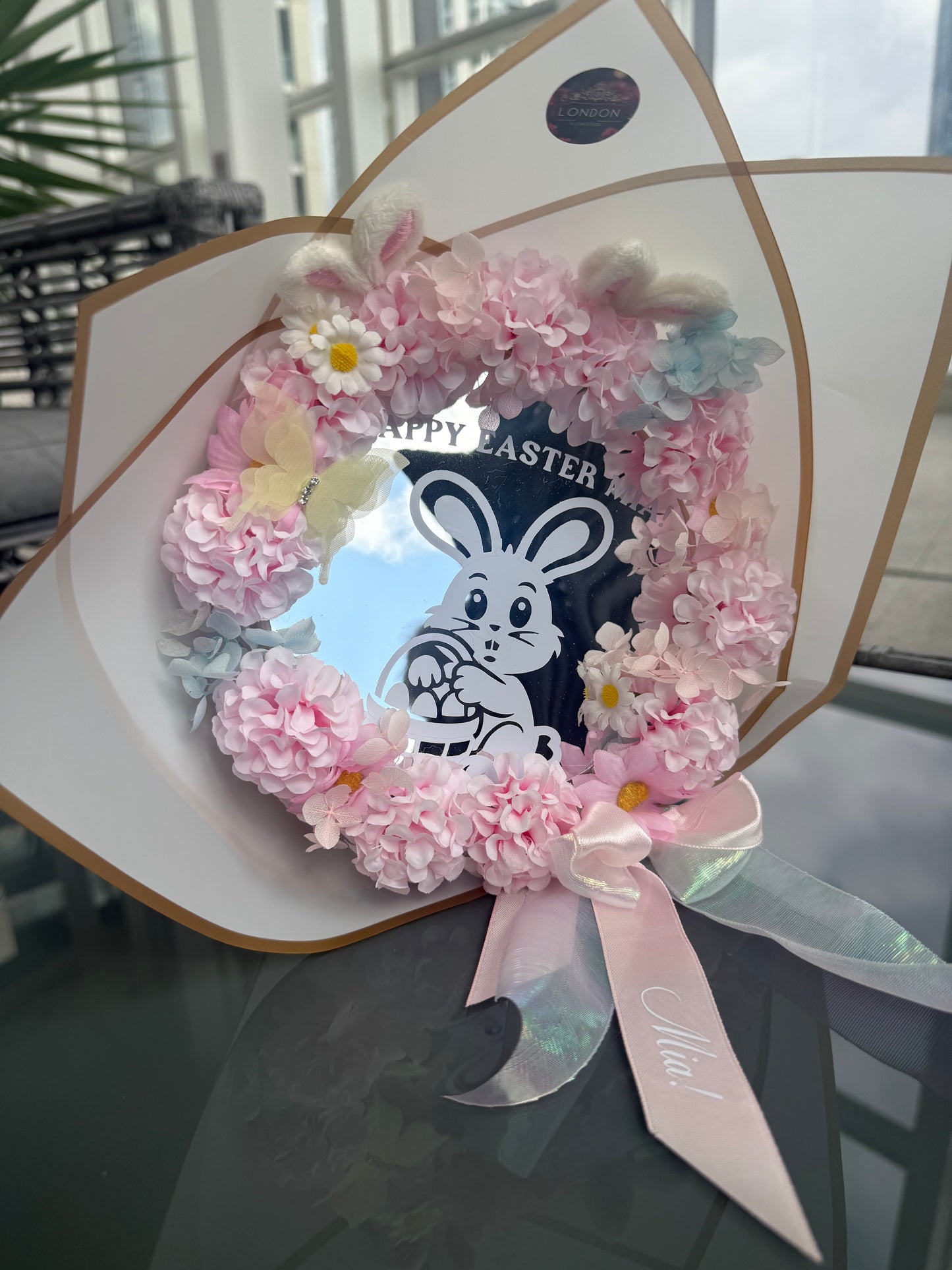 Personalized Color me Easter Bunny bouquet
