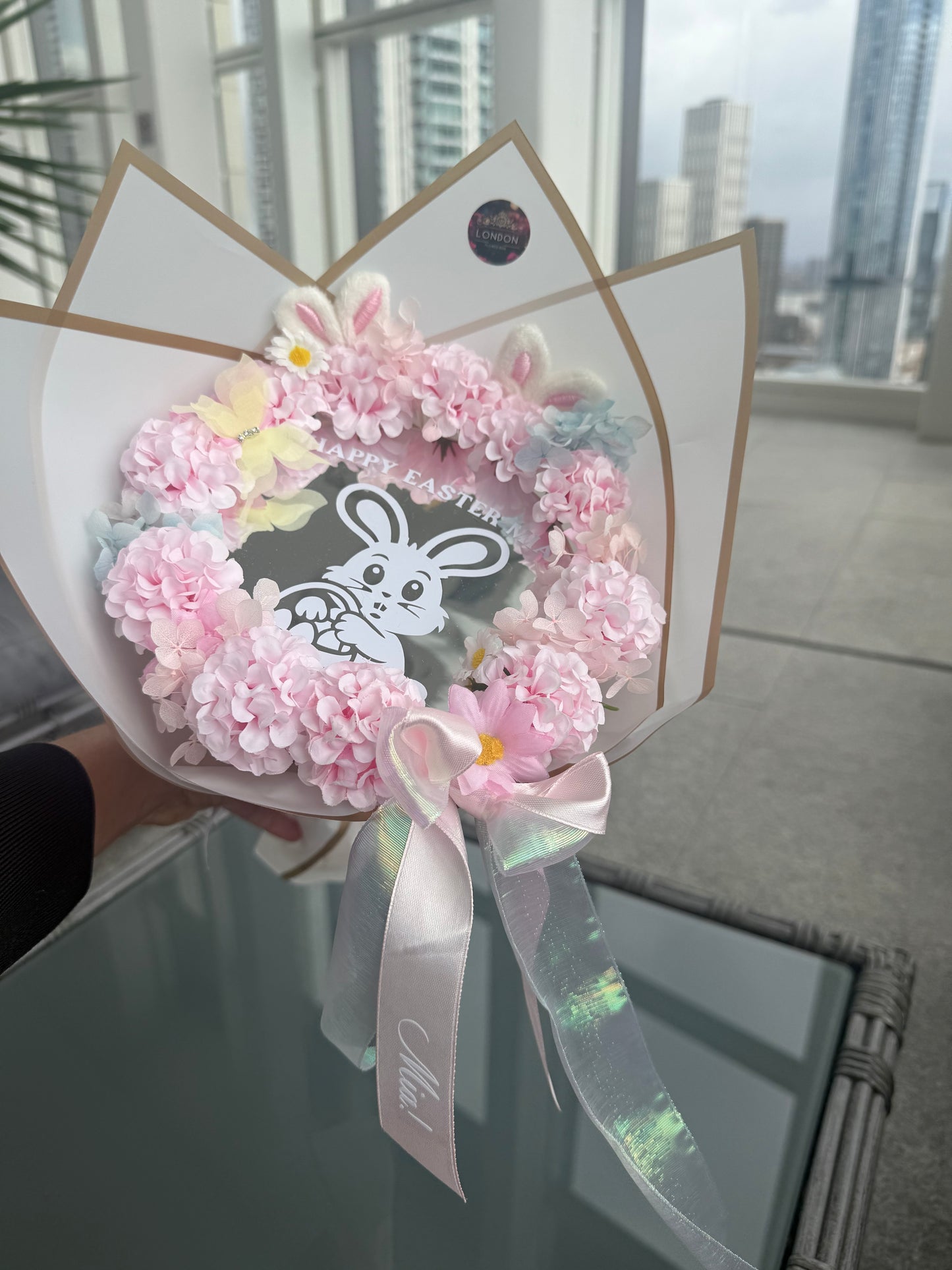 Personalized Color me Easter Bunny bouquet