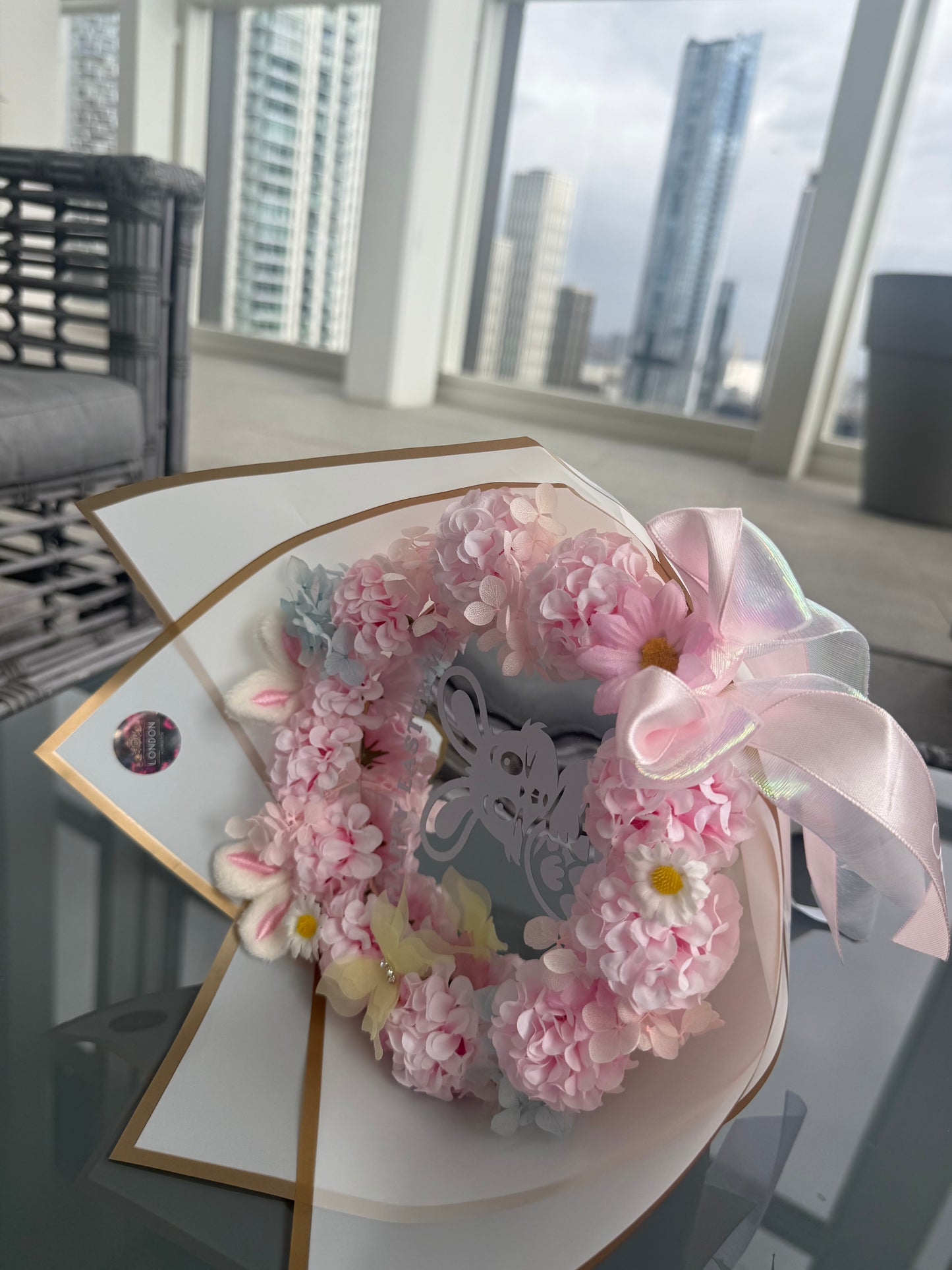 Personalized Color me Easter Bunny bouquet