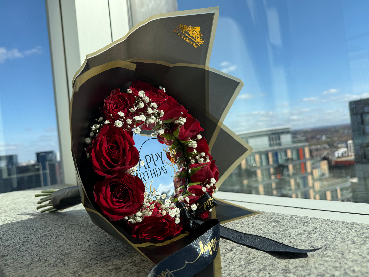 Personalized luxury rose bouquet