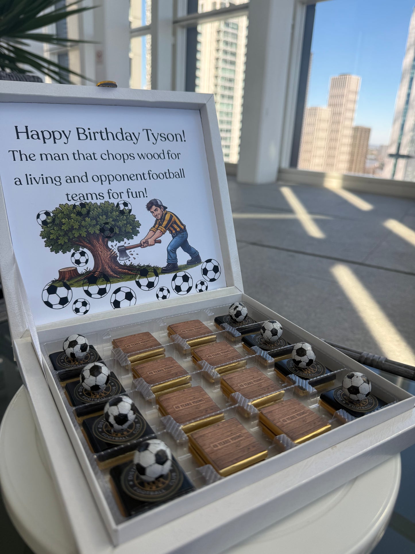Custom Themed Chocolate Gift Box, 32pc