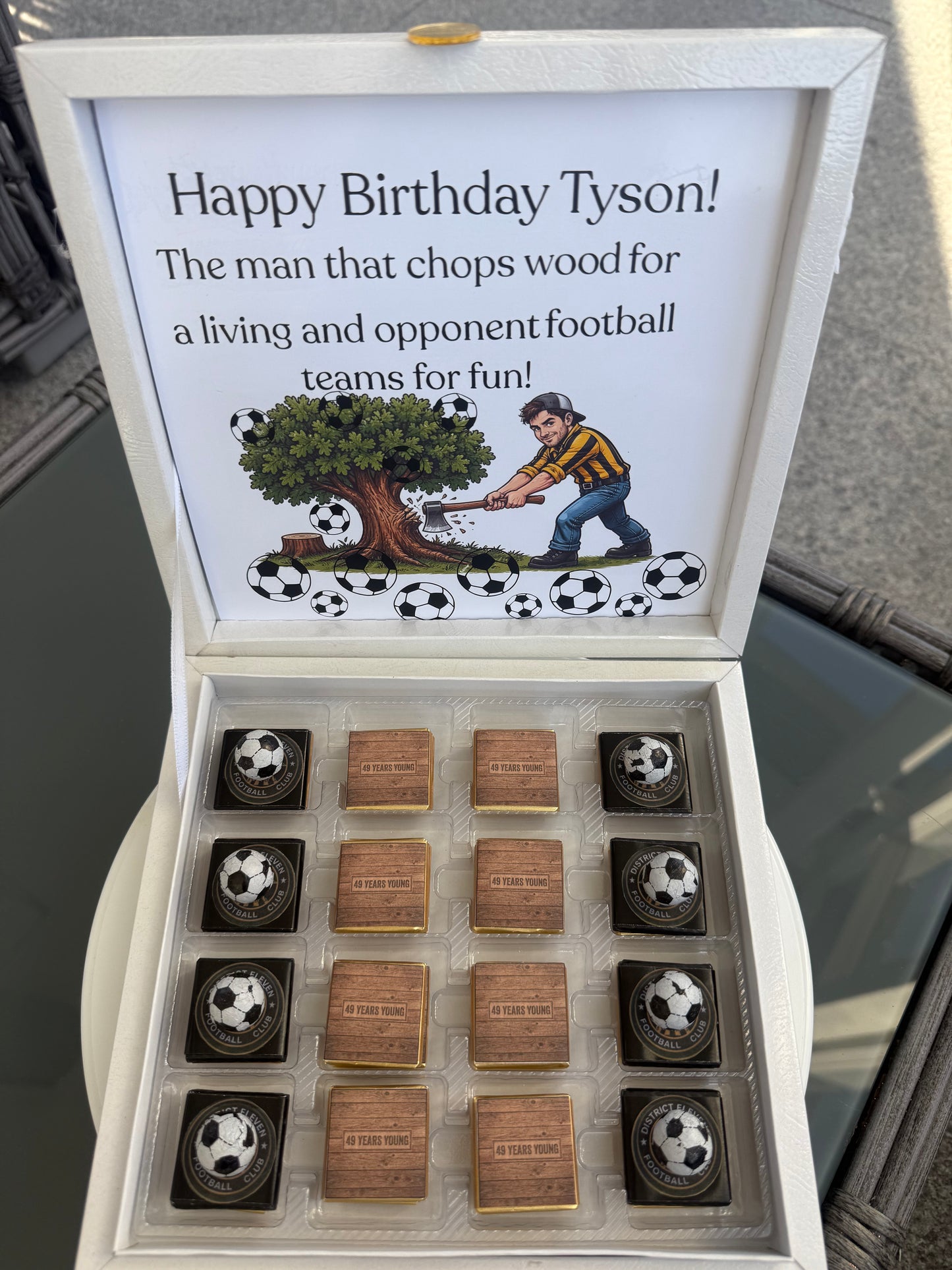 Custom Themed Chocolate Gift Box, 32pc